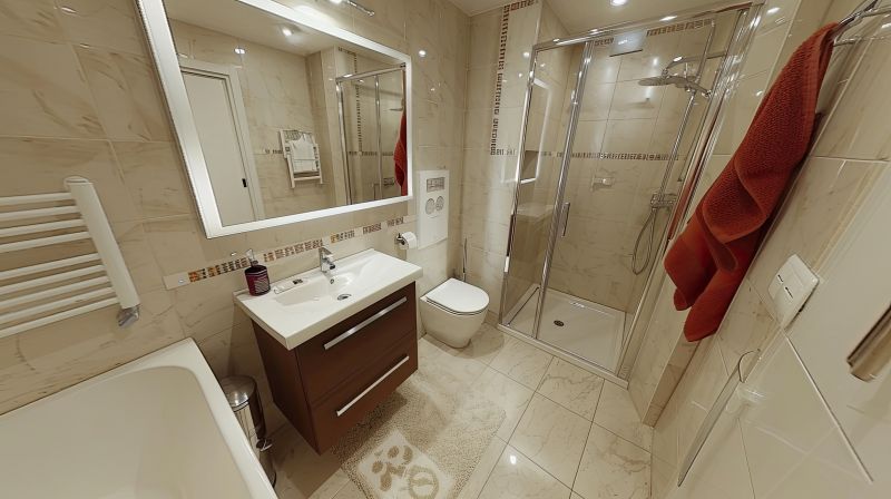 Wide View of a Renovated Bathroom